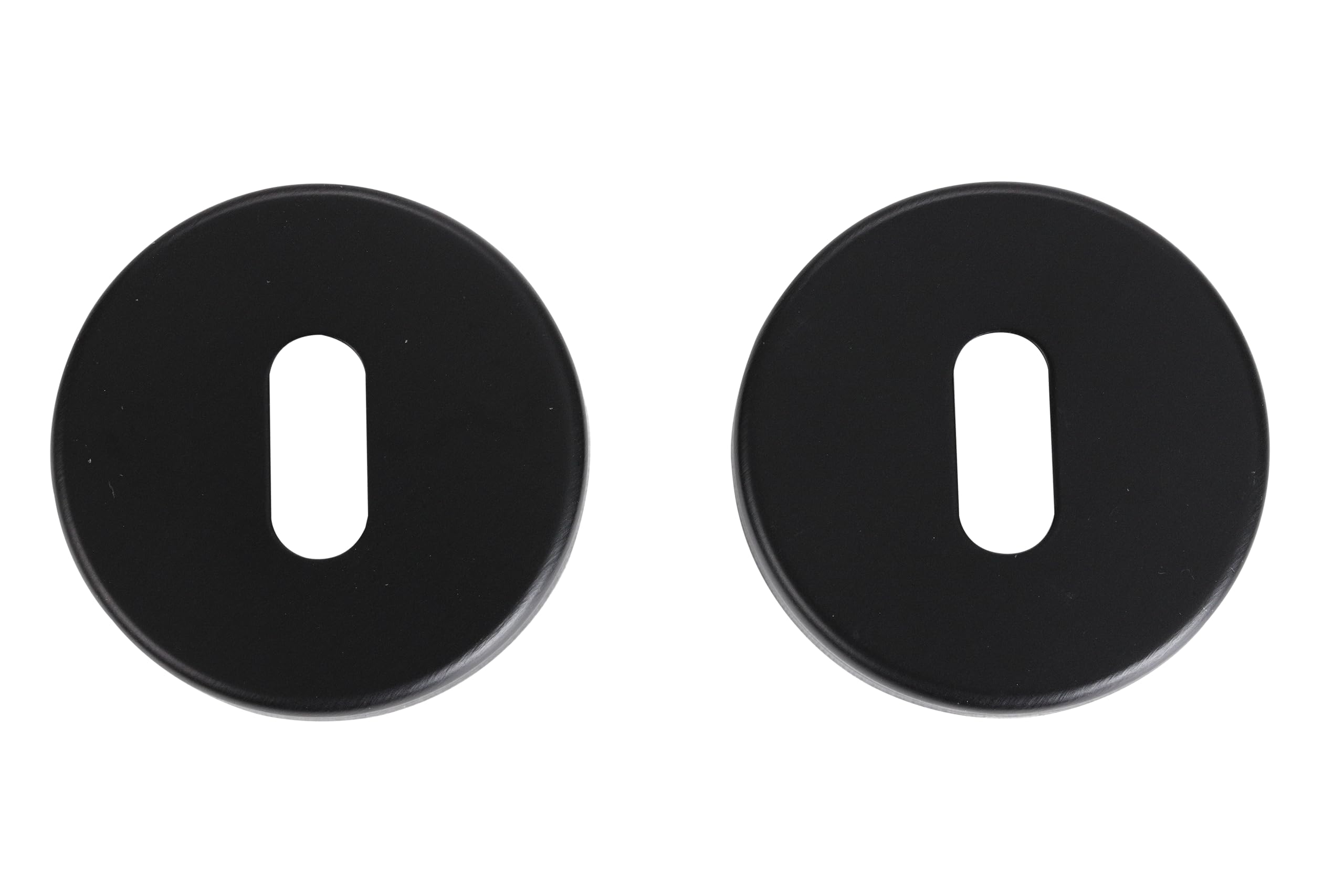 Bricard 27E4080 Pair of Osmosis Rosettes 2 Bedroom Door Interior Door (Key L) Matt Black