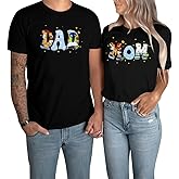 Mouse Dad Shirt Mom Shirts Magical Family Matching Outfits Mom and Dad Graphic Tees Mother Day Tshirt