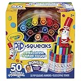 Crayola Pip-Squeaks Washable Markers, Telescoping Marker Tower, 50 count, Great for Home or School, Art Tools