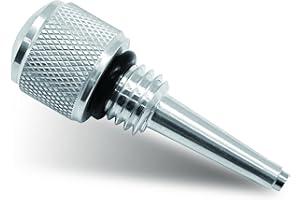 55201 Magnetic Oil Dipstick for Inverter Generators, Silver Aluminum Magnetic Oil Dipstick Replacement with Rubber Rings, Com