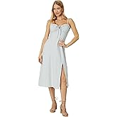 Lucky Brand Women's Denim Striped Midi Dress