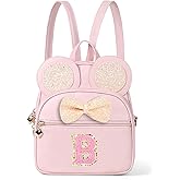cotmcor Mini Backpack for Girls Bowknot, Cute Leather Backpack Toddler Purse Birthday Gifts for Kids Girls