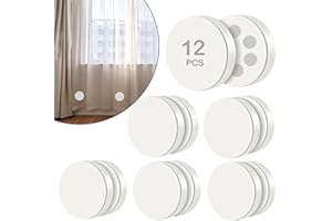 YIXANGDD 12 Packs Magnetic Shower Curtain Weights,Shower Curtain Weights Magnets,Rubber Covered Heavy Duty Weights, Prevent Curtain Liner from Blowing Around, Work for Drapery, Flag, Tablecloth (6 Pairs)