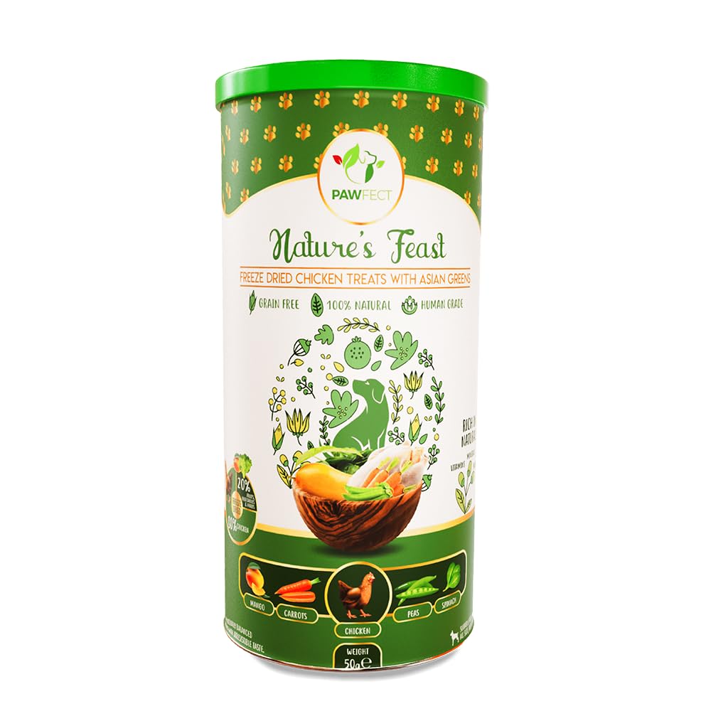 Freeze Dried Dog Treats: Chicken and Asian Greens (80g/2.65oz)
