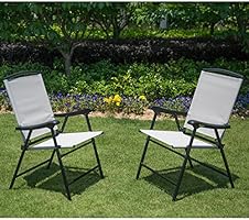 Amazon Com Sunlife Outdoor Folding Lawn Chairs With Steel Frame