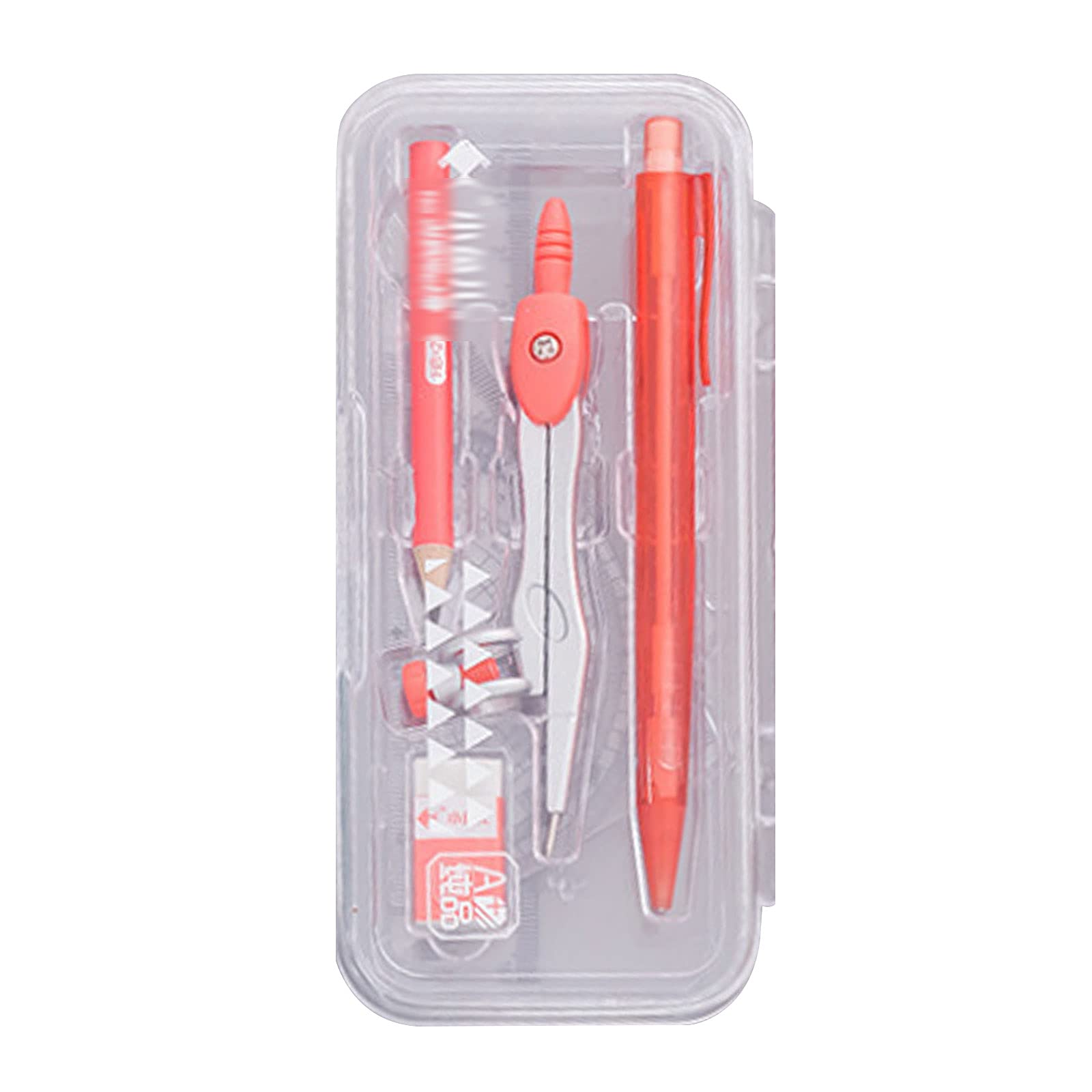 Compact Maths Set 8PCS Geometry Compass Set Students School Maths Protractor Set Rulers