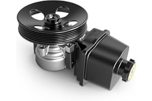 JAVOUKA Power Steering Pump with Reservoir & Pulley, for GMC Envoy, for Chevy Trailblazer, for Buick Rainier,For Isuzu Ascender, for Saab 9-7x, 2002-2009 I6 4.2L,V8 5.3/6.0L,20-65990, 5029778,15087916