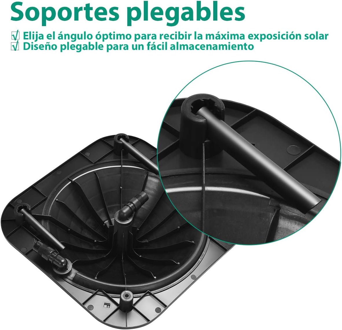 agua colector solar piscina 57x57x22