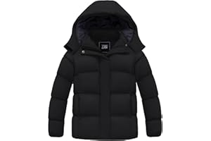 ZSHOW Girls' Lightweight Puffer Jacket Warm Hooded Winter Coat Quilted Outerwear Jacket