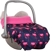 BundleBean GO Universal Waterproof Footmuff Navy Flamingo view 3