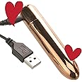 Adam and Eve Eve's 10 Function Cutie Rechargeable Bullet, Vibrating Dildo & Clitoral Massager, Personal Sexual Pleasure Tool for Women, Mini Stick, Valentine's Day Gift for Everyone, 3.94 Inch, Copper