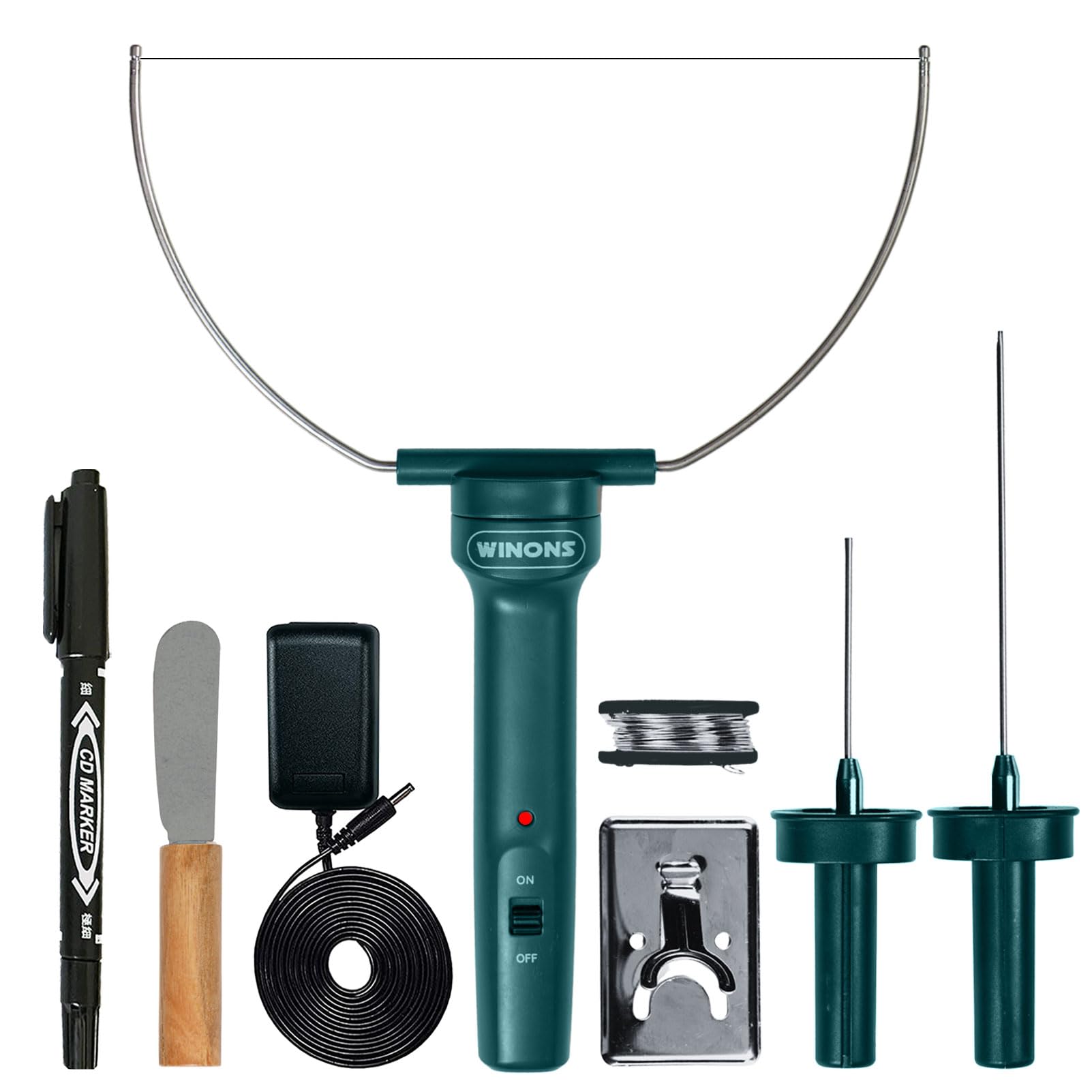 WINONS Hot Wire Foam Cutter Tool, WFC0001 Polystyrene and Styrofoam Cutter with Max. Temp. - 350°C, Hot Wire Cutting Tool for DIY Projects (Kit of 3)