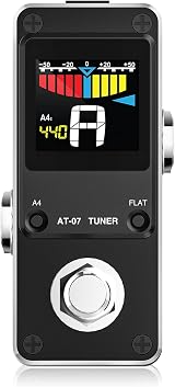 LEKATO AT-07 Chromatic Tuner Pedal for Guitar and Bass with LCD Display view 1
