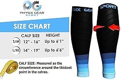 Physix Gear Calf Compression Sleeves for Women and
