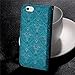iPhone 6S Plus Leather Wallet Case,Auker Durable Folio Flip Vintage Fold Stand Case Full Body Shock Scratch Drop Protection Pocket Purse Cover with Card Holders&Wrist Strap for Women/Men-Blue