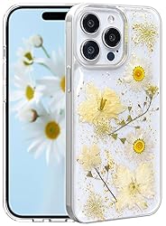 CEOKOK for iPhone 15 Pro Max Case Clear with Real