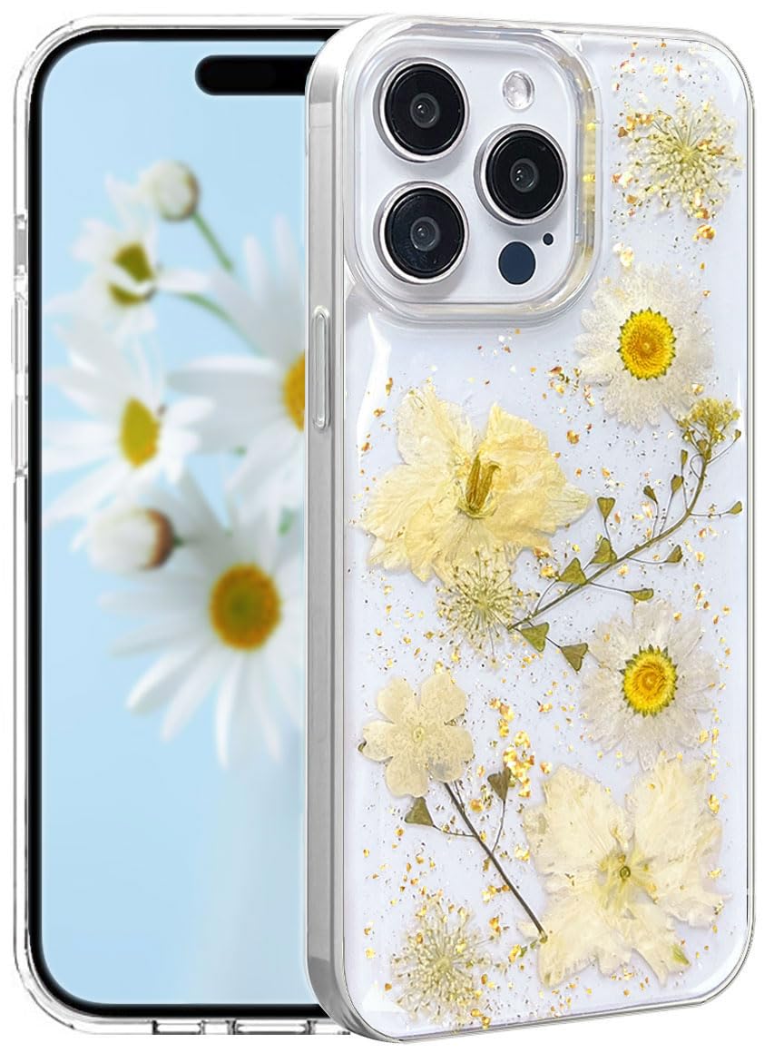 CEOKOK for iPhone 15 Pro Max Case Clear with Real