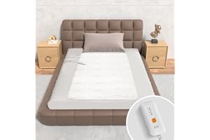 Templewet Heated Mattress Pad Mini Twin Size - Single Control Electric Mattress Pad with 4 Heat Settings & 10 Hour Auto Off, 