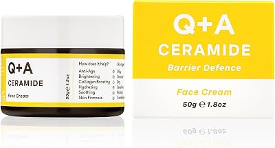 Q+A Ceramide Barrier Defence Face Cream 50g Hydrating Moisturiser Pineapple