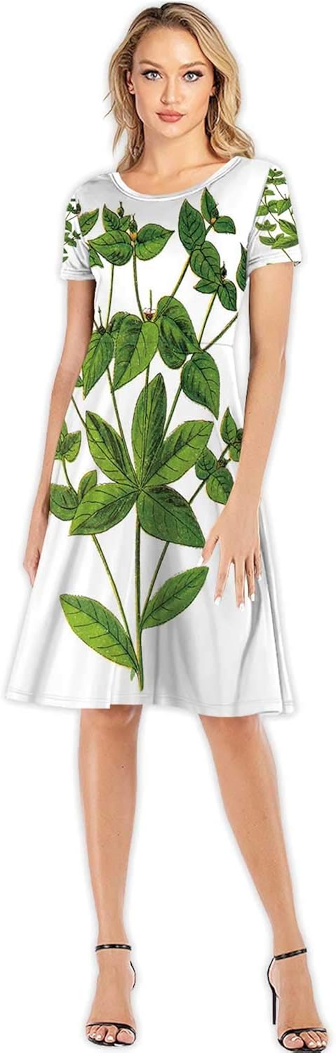 C COABALLA Eudyptes chrysocome Pinguino Delle rocce Girl's Round Neck Flowy Maxi Dresses,098728 for Beach,S