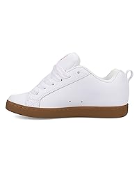 DC Women's Court Graffik Sneaker, White/Pink/Gum, 5.5