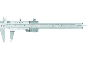 Mitutoyo 532-120 Vernier Caliper, Stainless Steel, Inch/Metric, 0-7" Range, Plus /-0.0011" Accuracy, 0.001" Resolution