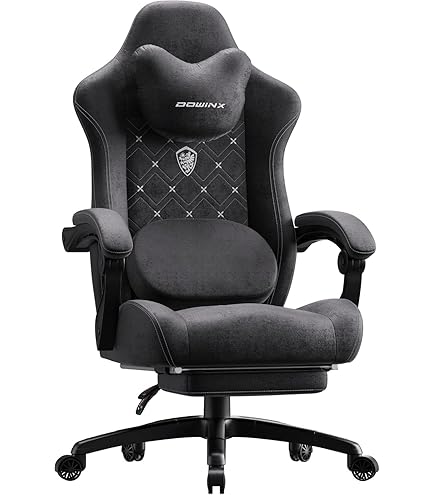 Dowinx Silla de juegos de tela con cojín de resorte de bolsillo, sil