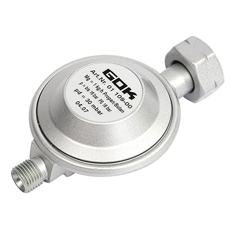 Siehe Beschreibung Gas-Druckregler Universal für Propan 30 mbar 1/4 Linksgewinde - Camping Gas Druckminderer Druckregler Gasr
