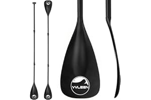 YVLEEN SUP Paddle Board Paddle，Stand up Paddleboard Paddles Adjustable Aluminum 4-Piece Floating Kayak Paddle，Convertible Paddle