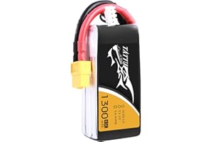TATTU 3S 11.1V 1300mAh 45C LiPo Battery Pack with XT60 Plug for Eachine Wizard X220 QAV250 QAV180 210 Vortex 285 Mini H FLIP FPV 250S Emax Nighthawk 250 ZMR 250 HOVERSHIP MHQ2