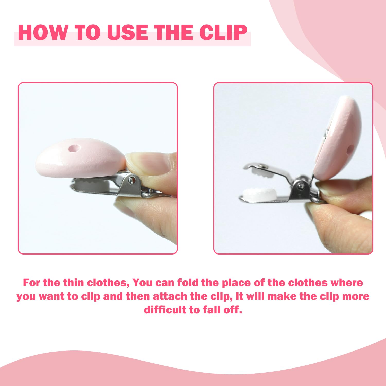 SCOM Reborn Baby Dolls Accessories Set - Rainbow Transparent Magnetic Pacifiers & Removable Reusable Baby Doll Bottles with Silicone Pacifier Clips for Reborn Dolls Girls, Pink Style, 3 Pcs