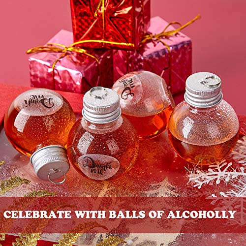 Christmas Booze Balls Christmas Fillable Booze Tree Ornaments Water