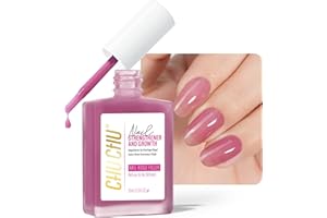 CHUCHU Nail Repair for Women: 8 in 1 Dusty Rose Nail Hardener Strengthener Extra Strong and Growth - Protein Nail Polish Hardener Ridge Filler Concealer for Weak and Damaged Nails 15ml