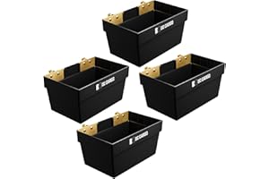 DC Cargo Mall Large E Track Storage Bin (4 Pack) – Heavy-Duty E Track Basket Organizer – Compact E Track Accessories for Encl
