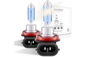 Sinoparcel H11 Halogen Low Beam Headlight or Fog Light Bulb,150% More Brightness Replacement for Standard 55W Bulb,Pack of 2