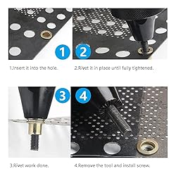 100PCS 1/4"-20 Rivet Nuts, Carbon Steel UNC Rivet