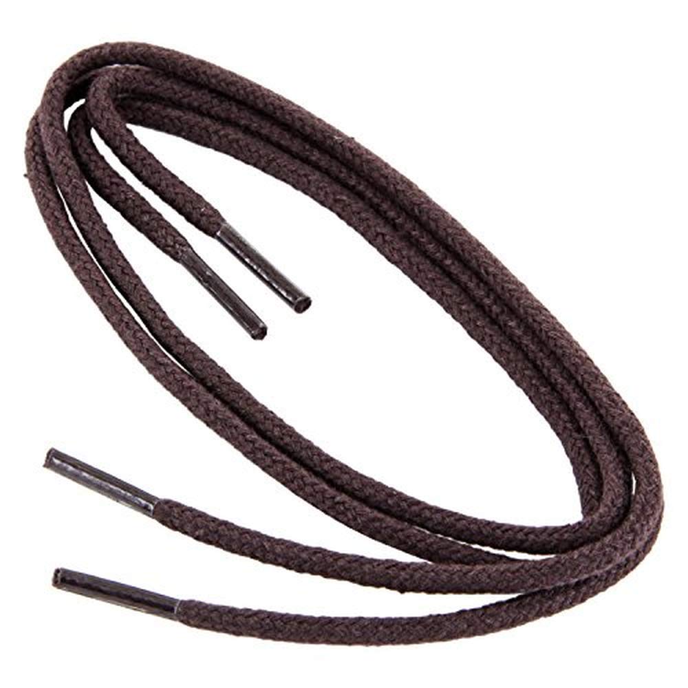1 pair Collonil laces, round, thick, diameter 3 mm brown dark brown