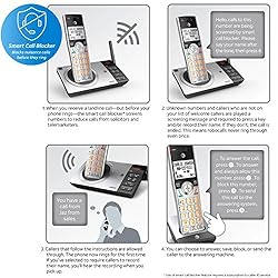 AT&T CL84107 DECT 6.0 Expandable Corded/Cordless