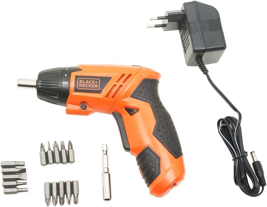 BLACK+DECKER KC4815 Screwdriver Set (Orange, 15-Pieces)
