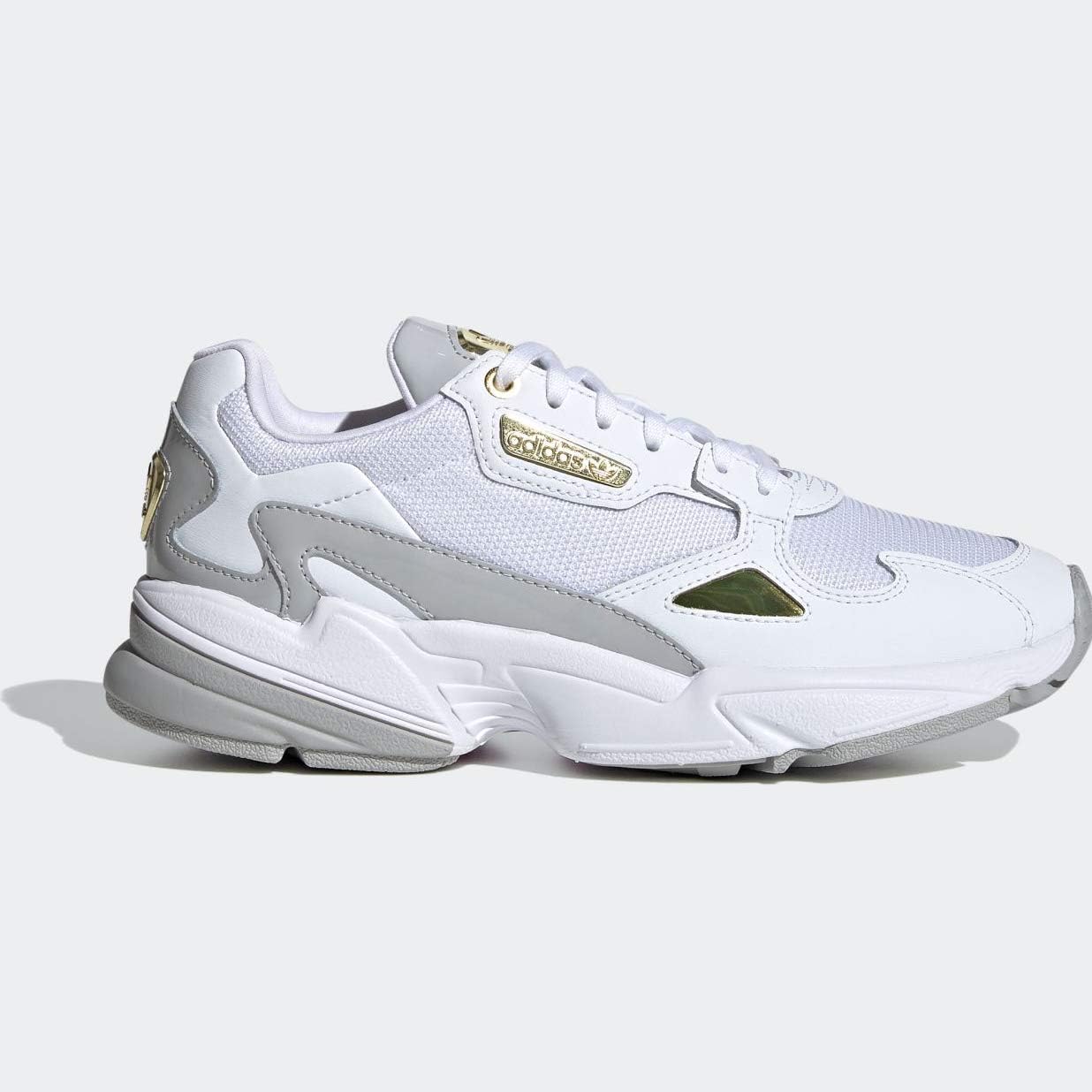 adidas falcon white and gold