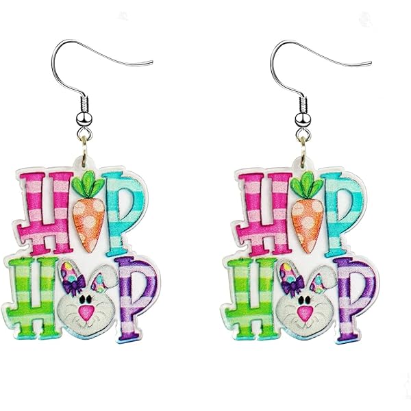 Amazon.com: Easter Egg Earrings, Fashionable Statement Earrings