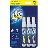 CR Brands OxiClean On The Go Stain Remover Pen for Clothes and Fabric, to Go Instant Stain Removal Stick, 3-Count