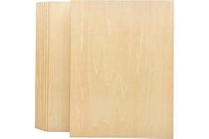 CREGUGUA 9 Pack 1/16 X 9 X 12 Inch Thin Basswood Plywood Sheets for Crafts