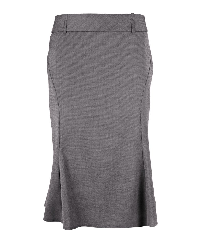 Alexandra Icona STC-NF15PG-26 Flared Skirt, Plain, 77% Polyester/21% Viscose/2% Elastane, Size 26, Pale Grey