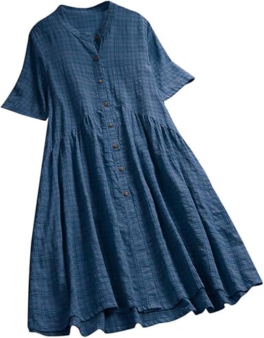 plus size a line casual dresses