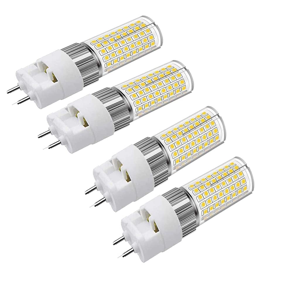 G12 LED Bulb 16W, Bi-Pin Corn Bulb(Equivalent 160W Halogen/Incandescent Bulb), 6000K 1600 Lumen, Ceiling Light Floodlight for House Street Garage Landscape Warehouse, Pack of 4 (Cool White)
