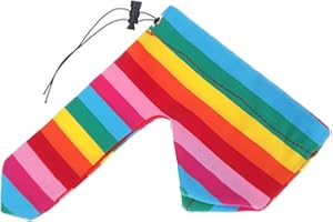 LiiYii Men's Sexy Rainbow Penis Cock Stripes Thongs Tanning Bag Micro G-String Briefs Underwear