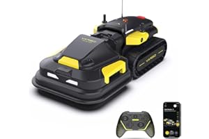 YARBO Robot Lawn Mower with Modular Design for Large Yard up to 6 Acres, Remote Control Robotic Lawnmower with 1.2"-4.0" Cutting Height, 70% Slopes, AI Vision & RTK for Navigation & Obstacle Detection