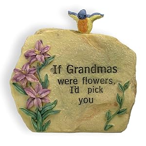 BANBERRY DESIGNS Unique Gift for Grandma Message Stone 3 1/2" H - If Grandmas were Flowers, I'd Pick You Engraved on Front - Gift for Grandma - New Grandmother - Grandma-to-be - Nana