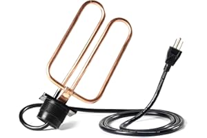 Farm Innovators DPH-15 Outdoor Water Tank Heaters Livestock Stock Tank Drain Plug Water De-Icer Compatible with Rubbermaid Tanks